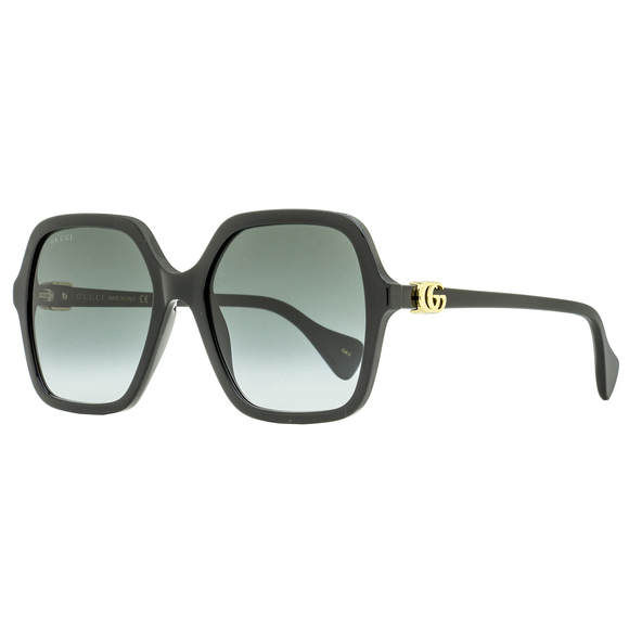Gucci Square Sunglasses GG1072S 001 Black/Gold 56mm 1072 - Picture 1 of 2